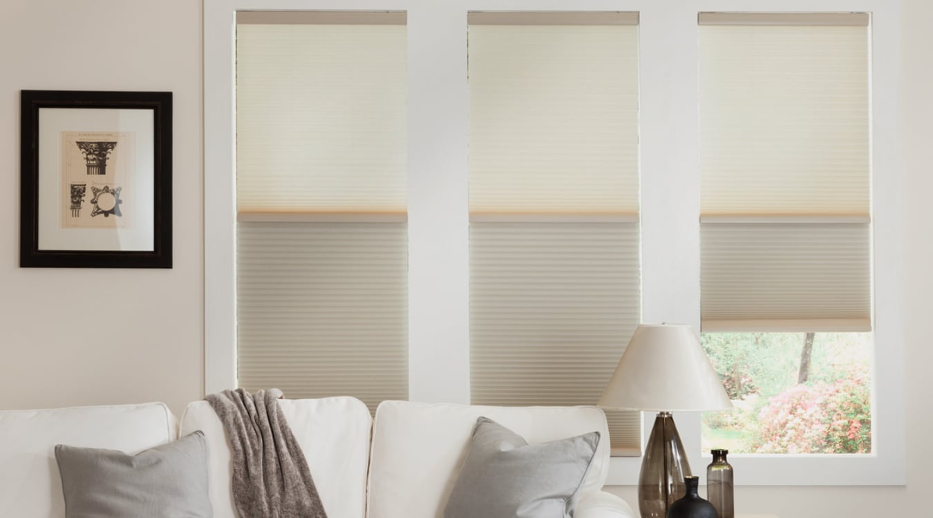 Cellular shades in a Phoenix living room